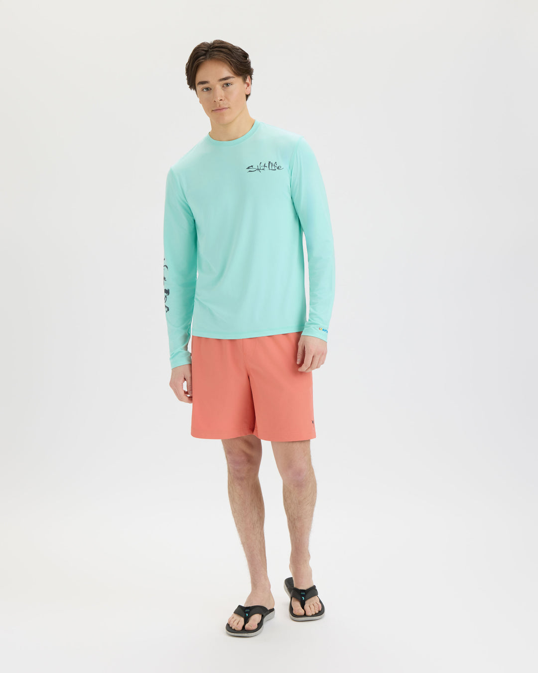 Men’s Liquid Depth Badge Long Sleeve SLX Performance Tee