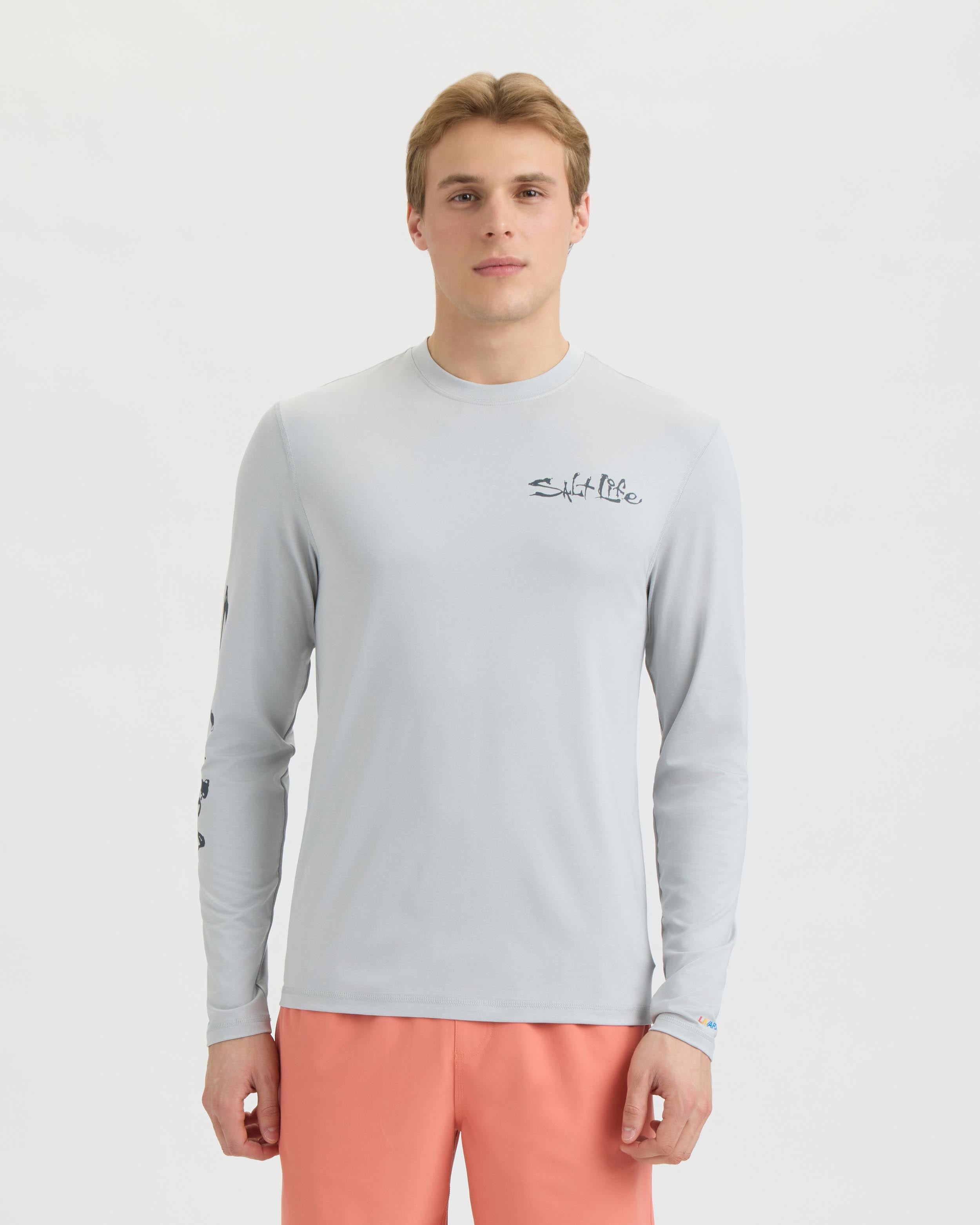 Men's Liquid Depth Badge Long Sleeve SLX Performance Tee