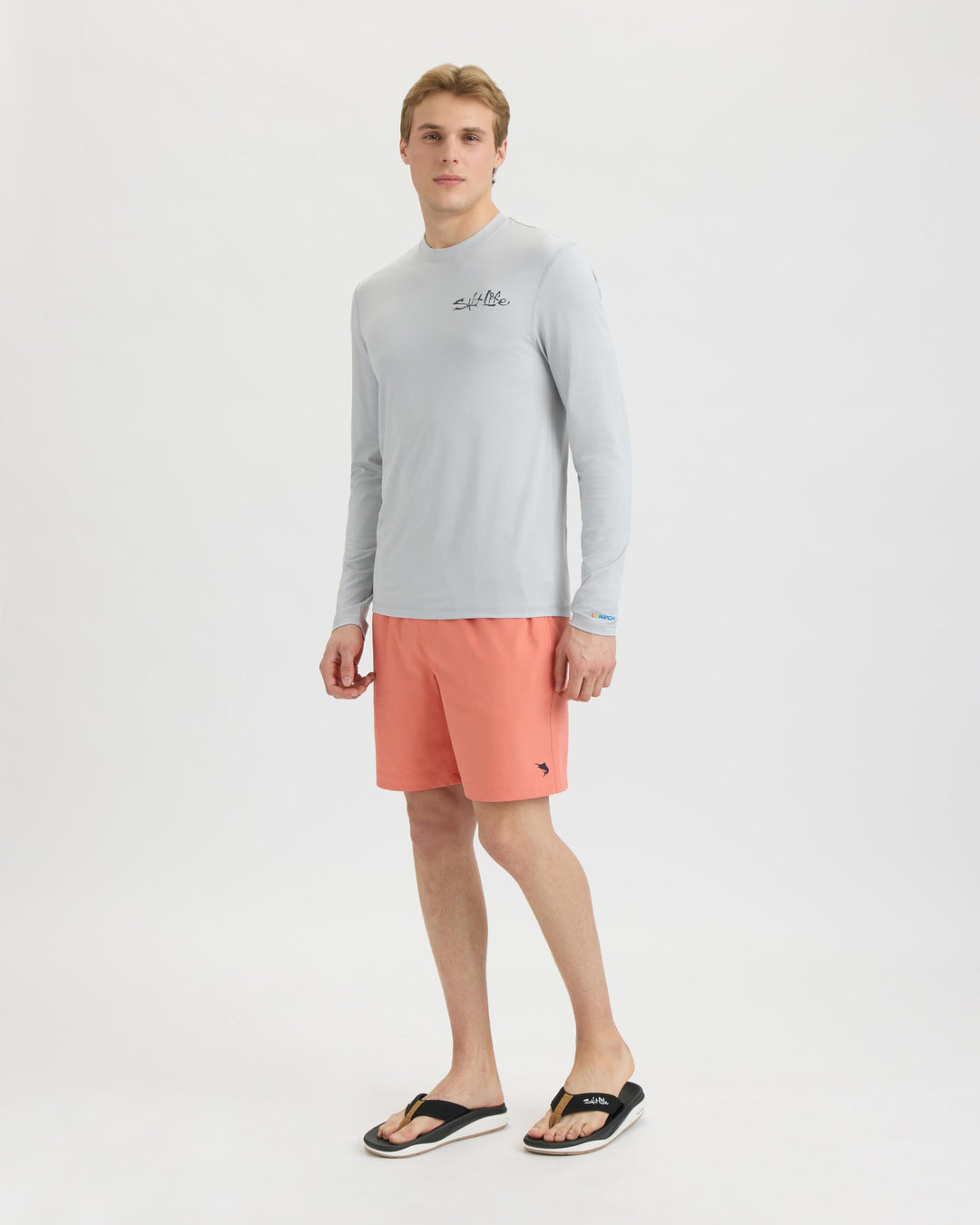 Men’s Liquid Depth Badge Long Sleeve SLX Performance Tee