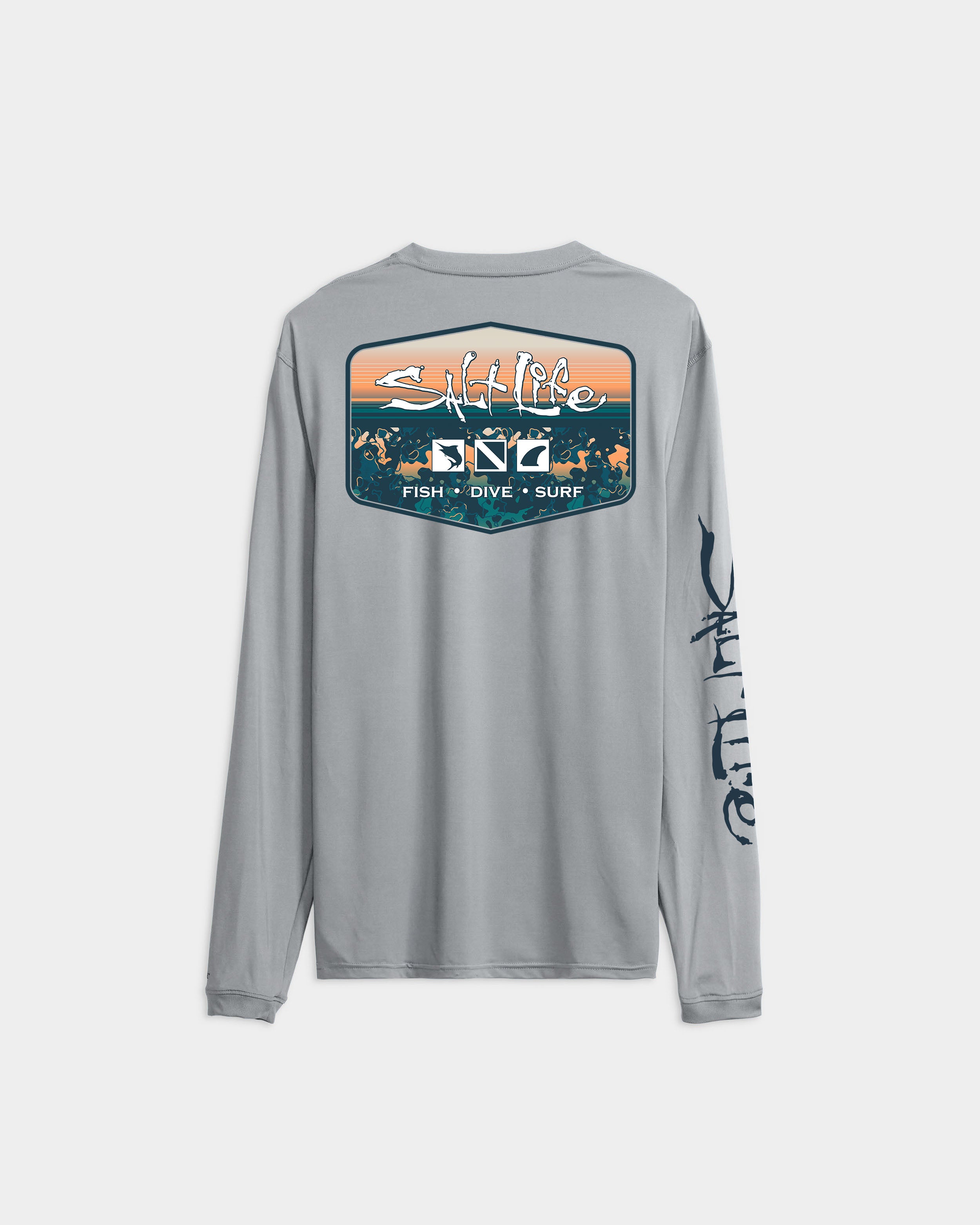Men's Liquid Depth Badge Long Sleeve SLX Performance Tee
