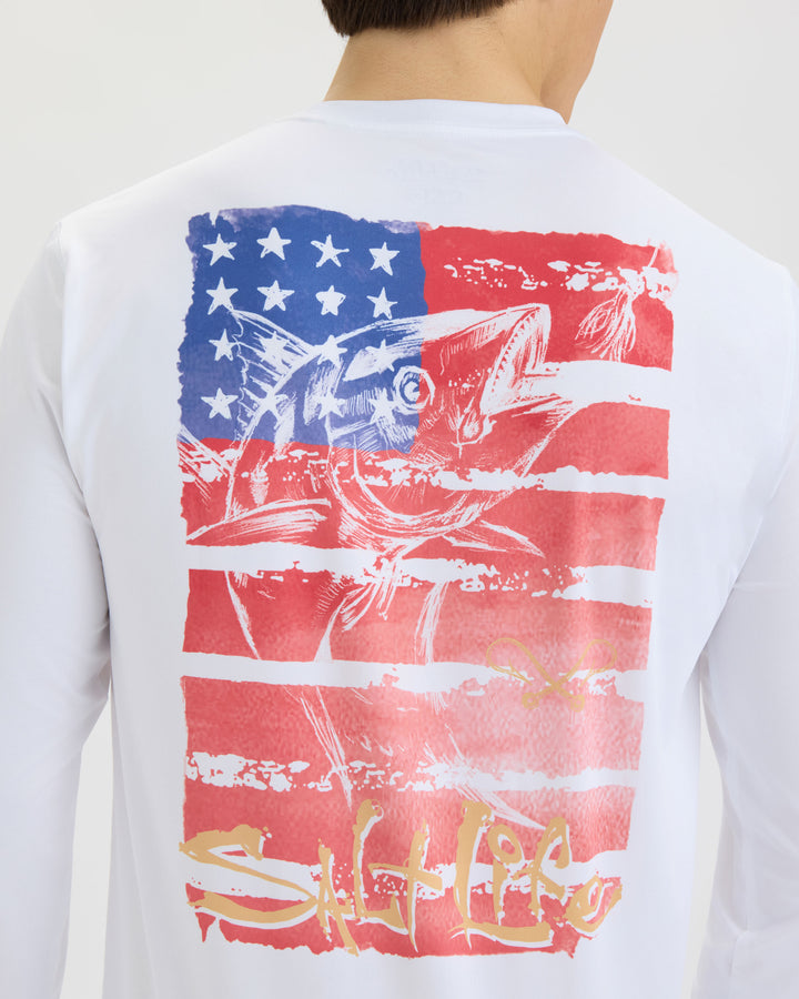 Men’s Americana Tuna SLX Performance  Long Sleeve Tee