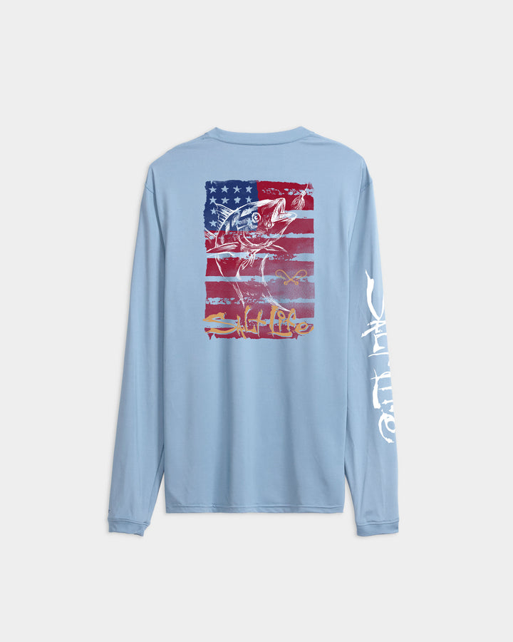 Men’s Americana Tuna SLX Performance  Long Sleeve Tee