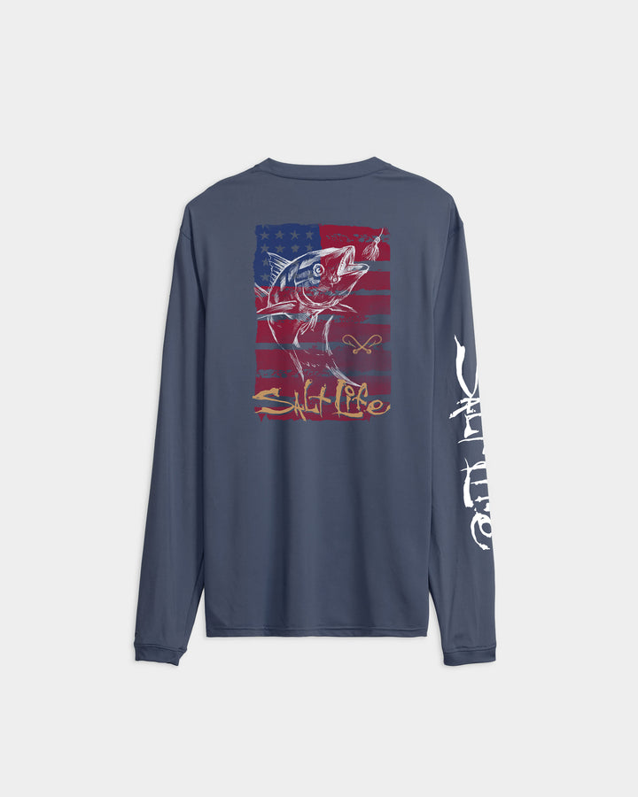 Men’s Americana Tuna SLX Performance  Long Sleeve Tee