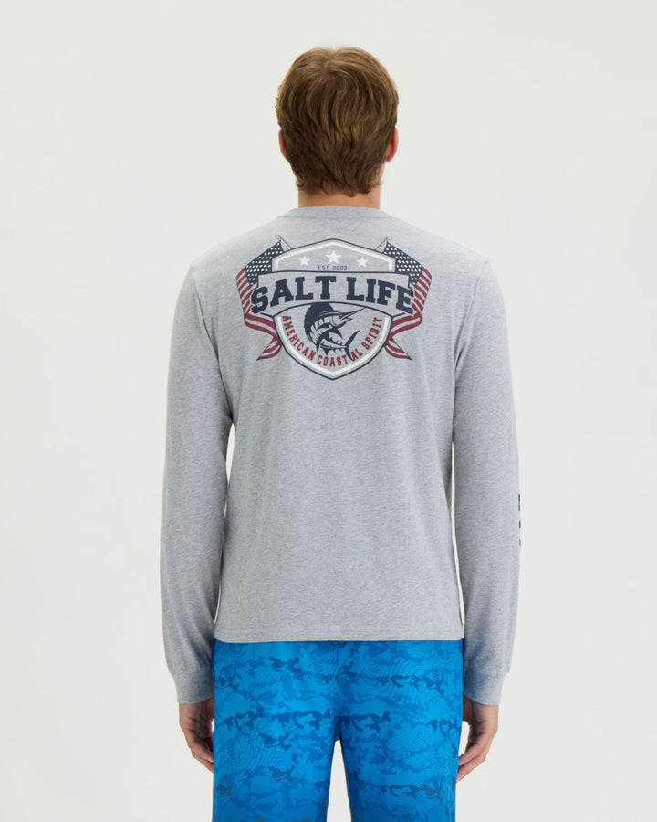 Men’s Trophy Shield Long Sleeve Tee