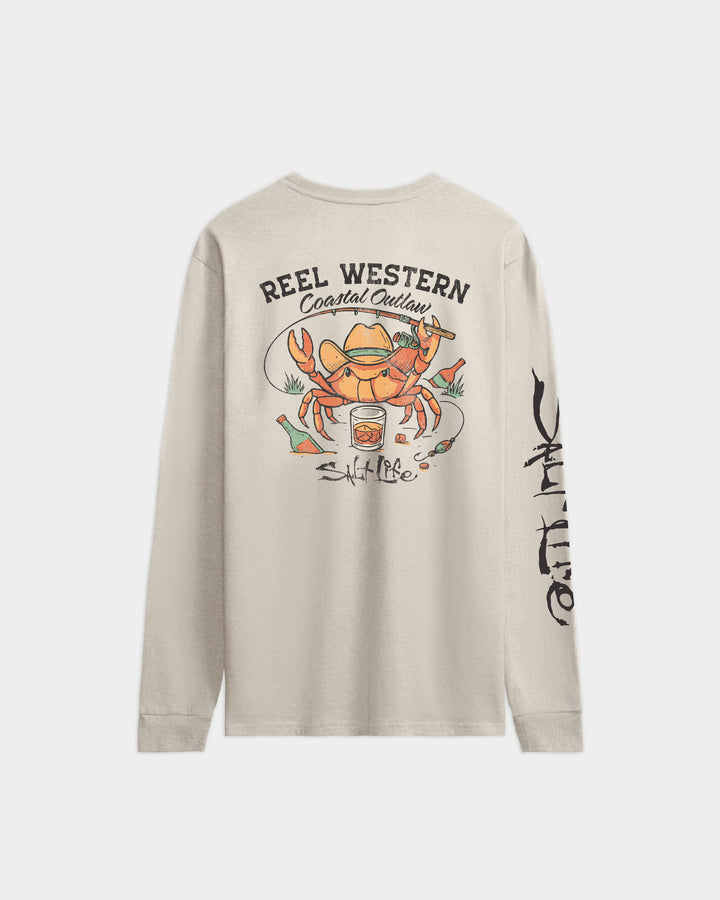 Men’s Reel Western Crab Long Sleeve Tee