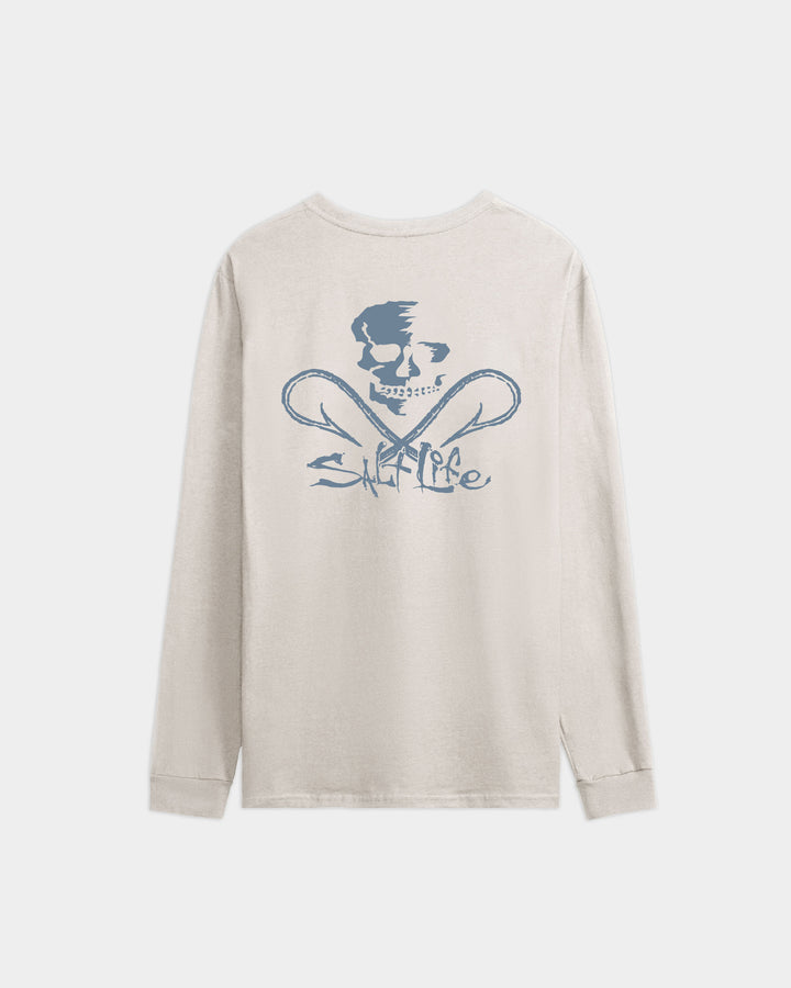 Men’s Skull and Hooks Long Sleeve Tee