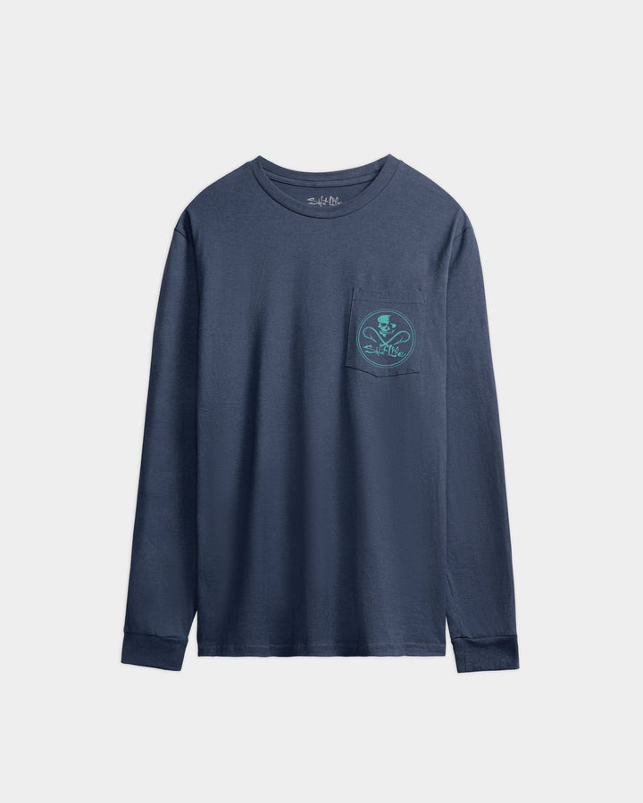 Men’s Skull and Hooks Long Sleeve Tee