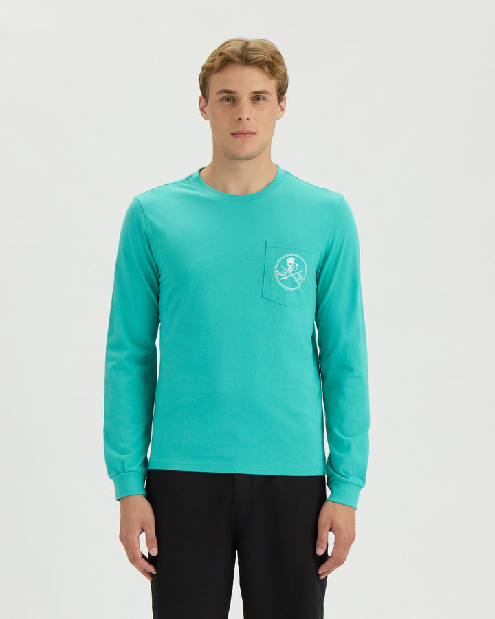 Men’s Skull and Poles Long Sleeve Tee