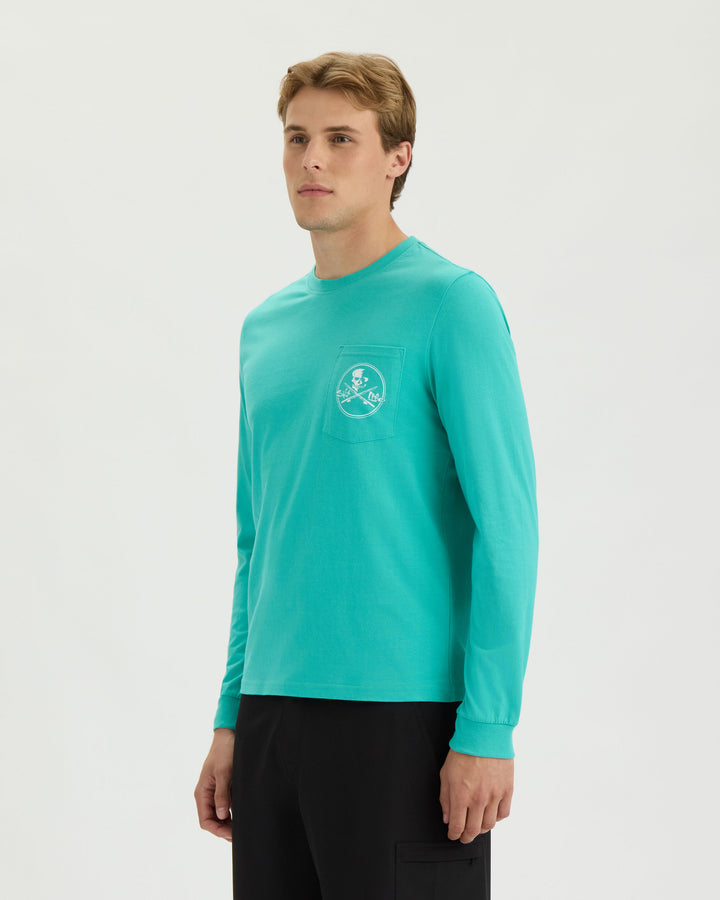 Men’s Skull and Poles Long Sleeve Tee