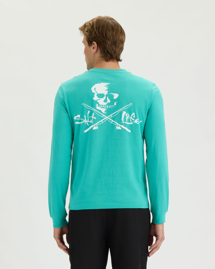 Men’s Skull and Poles Long Sleeve Tee