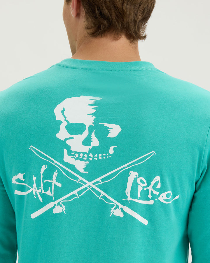 Men’s Skull and Poles Long Sleeve Tee