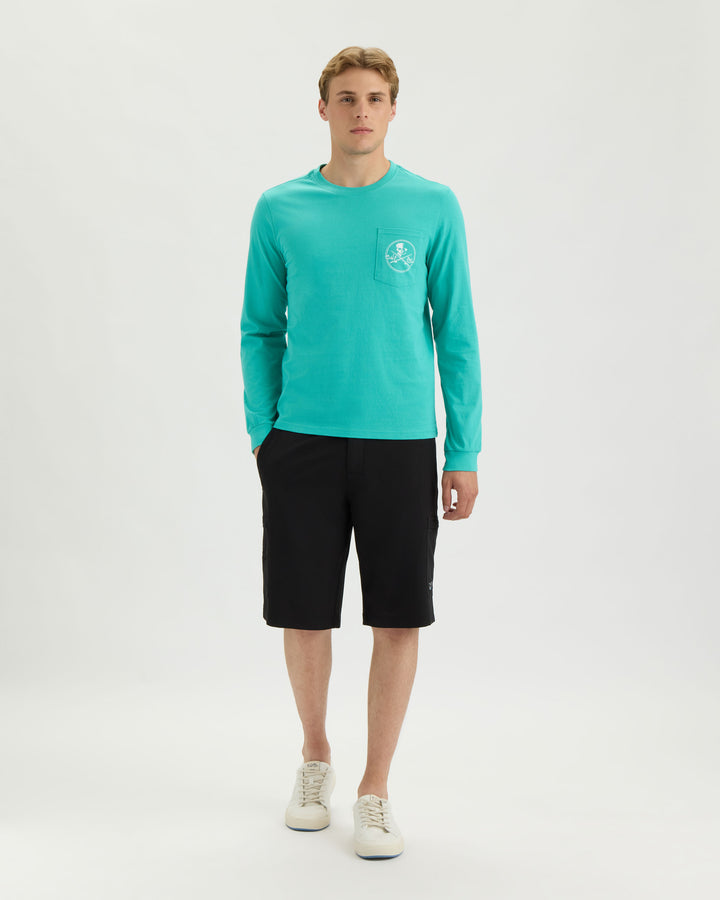 Men’s Skull and Poles Long Sleeve Tee
