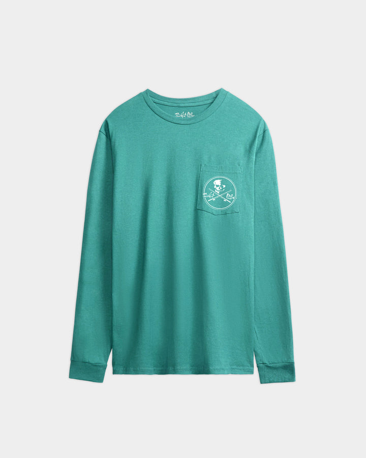 Men’s Skull and Poles Long Sleeve Tee