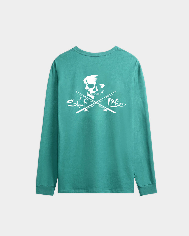 Men’s Skull and Poles Long Sleeve Tee