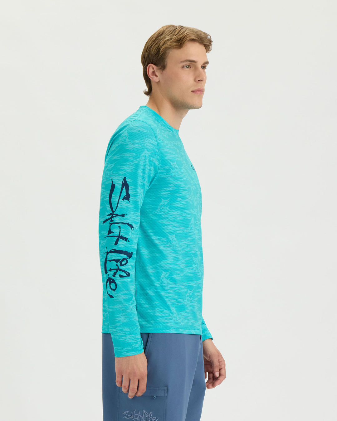 Men's Marline Drift LS SLX AOP Perforated Tee