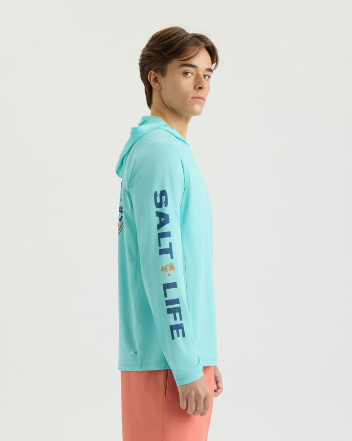 Men's Navigator Badge LS SLX Perforated Hoodie