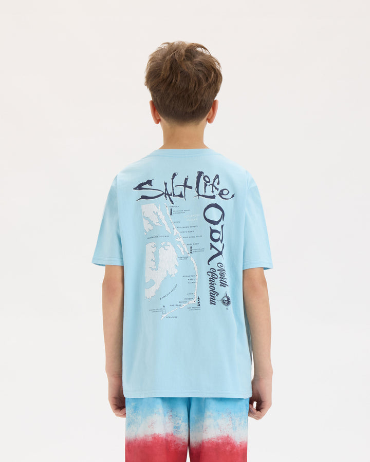 Youth OBX Map Short Sleeve Tee