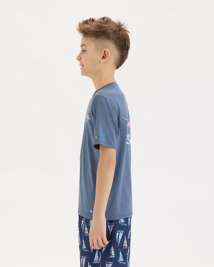Youth Sailfish N' Bones SLX Performance Short Sleeve Tee