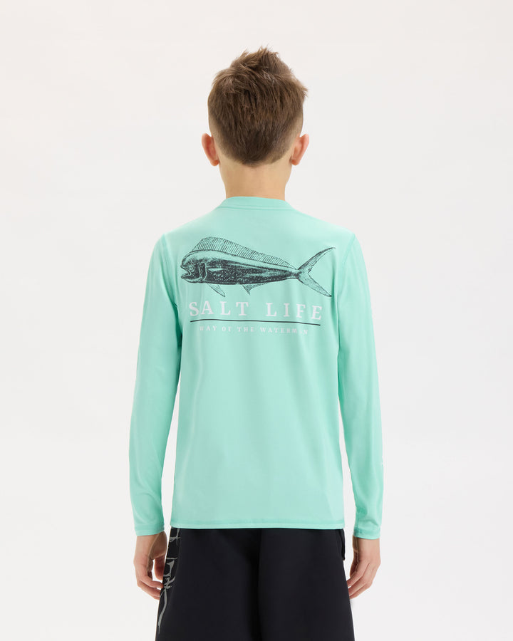 Youth Mahi Way SLX Performance Long Sleeve Tee