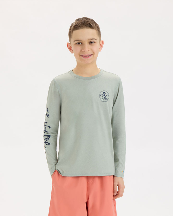 Youth Skull and Hooks SLX Performance Long Sleeve Tee