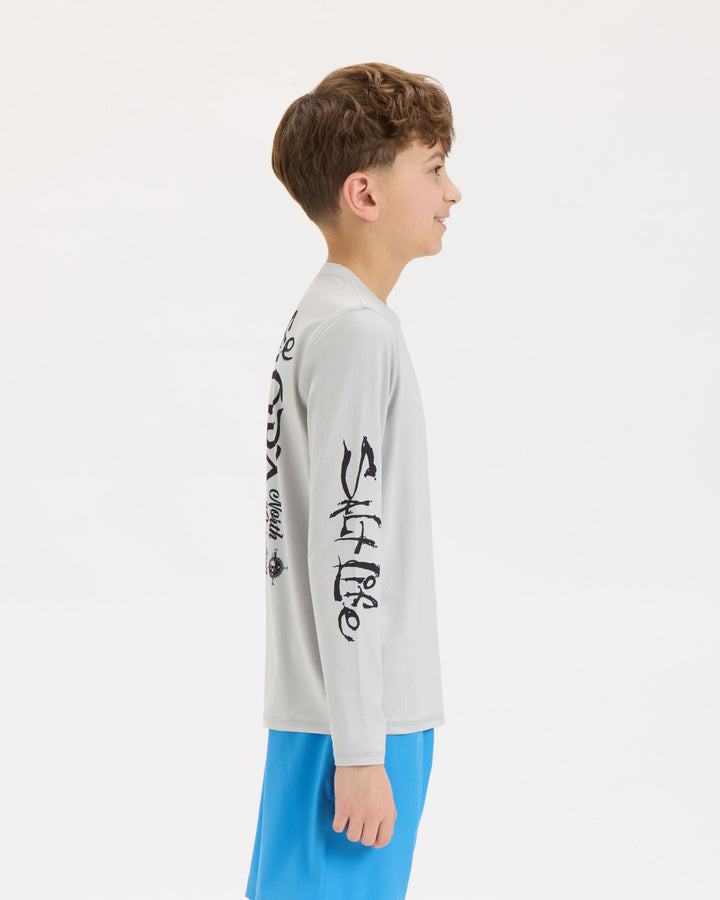 Youth OBX Map Long Sleeve Tee