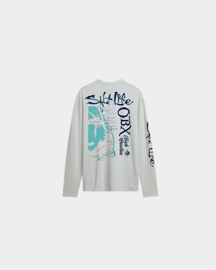 Youth OBX Map Long Sleeve Tee